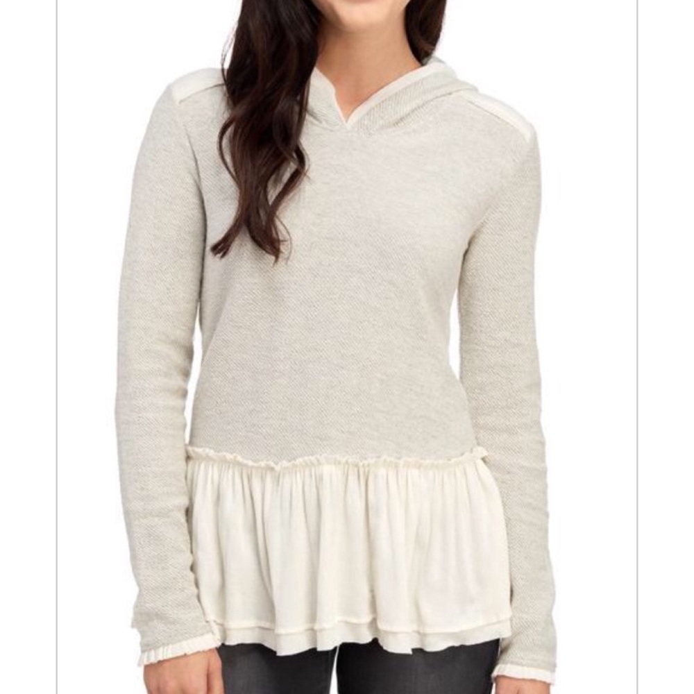 ROCKS & INDIGO
Peplum Knit Hoodie